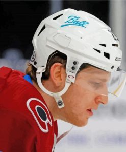 Nathan MacKinnon Side Profile Paint By Number