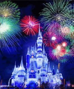Night Disney Fireworks Paint By Numbers
