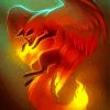 Phoenix Wolf With Wings Paint By Numbers