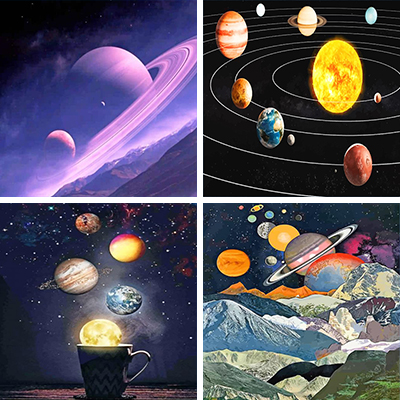 planets paint by numbers