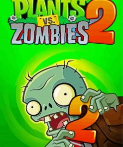 Plants Vs Zombies Video Game Poster Paint By Numbers