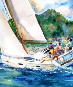 Sailboat Race Art Paint By Number