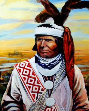 Seminole Indian Paint By Numbers
