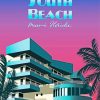 South Beach Florida Poster Paint By Numbers