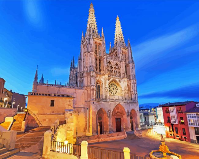 Spain Burgos Cathedral Paint By Numbers