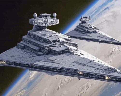 Star Wars Imperial Destroyer Paint By Numbers