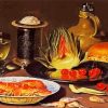 Still Life Bread And Fruit Paint By Numbers