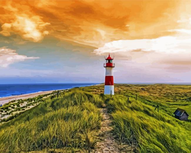 Sylt Lighthouse Paint By Numbers