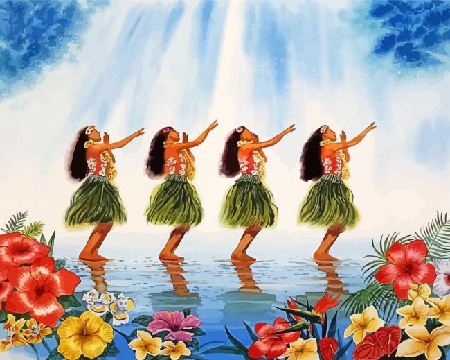 Tahitian Dancers Paint By Numbers