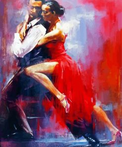 Tango Dancers Art Paint By Numbers