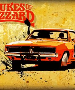 The Dukes Of Hazzard Car Art Paint By Numbers