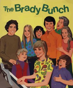 The Brady Bunch Illustration Paint By Numbers