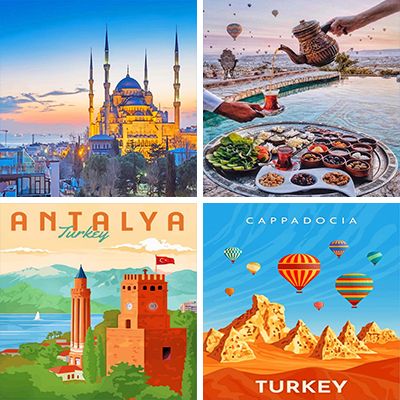 Turkey paint by numbers