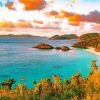 Us Virgin Islands Beach Sunset Paint By Numbers