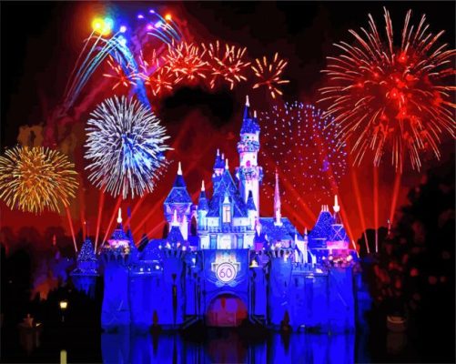 Wonderful Disney Fireworks Paint By Numbers