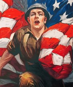World War 1 Patriotism Soldier Paint By Number
