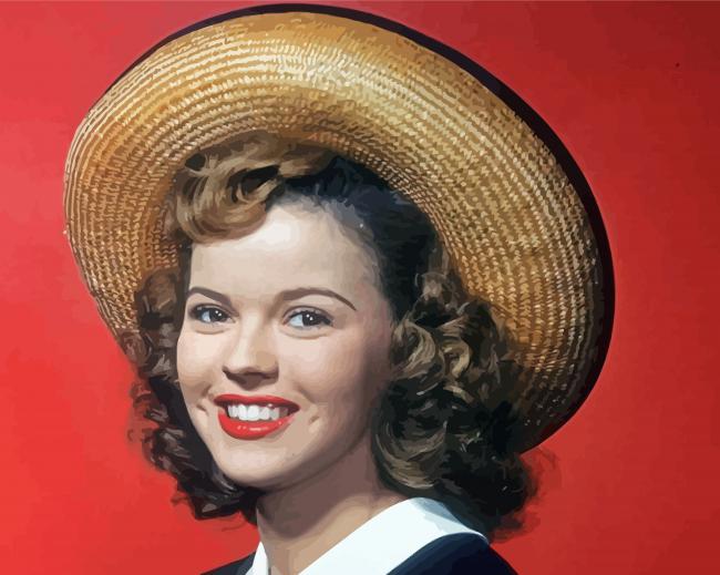 Young Shirley Temple Paint By Number