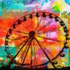 Abstract Ferris Wheel Paint By Number