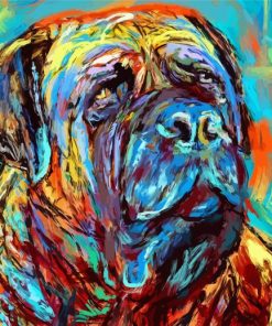 Abstract Bull Mastiff Paint By Numbers