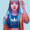 Aesthetic Adidas Girl Paint By Numbers