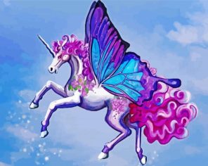 Aesthetic Butterfly Horse Art Paint By Number