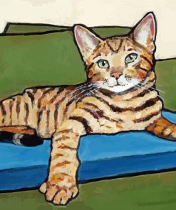 Aesthetic Cat Bengal Paint By Numbers