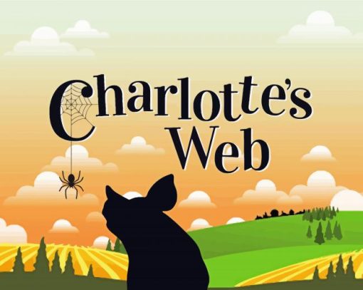 Aesthetic Charlottes Web Illustration Paint By Number