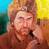 Aesthetic Davy Crockett Illustration Paint By Numbers