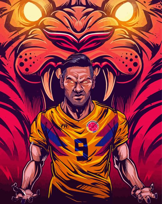Aesthetic Radamel Falcao Paint By Number