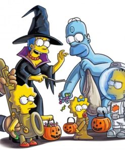 Aesthetic Halloween Simpson Paint By Numbers