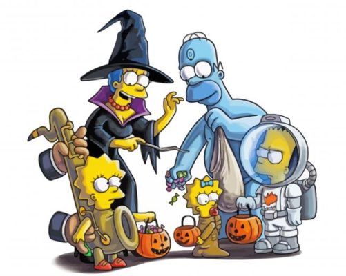 Aesthetic Halloween Simpson Paint By Numbers