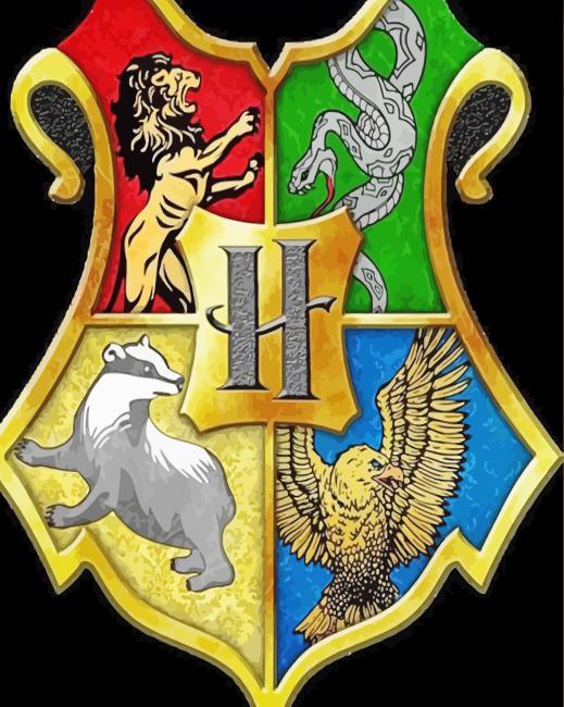 Aesthetic Harry Potter Houses Logo Paint By Number
