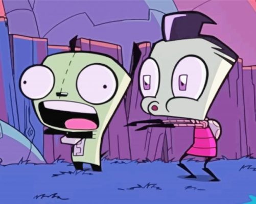 Aesthetic Invader Zim Art Paint By Numbers