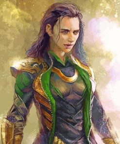 Aesthetic Lady Loki Paint By Numbers