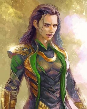 Aesthetic Lady Loki Paint By Numbers