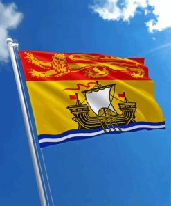 Aesthetic New Brunswick Flag Paint By Numbers