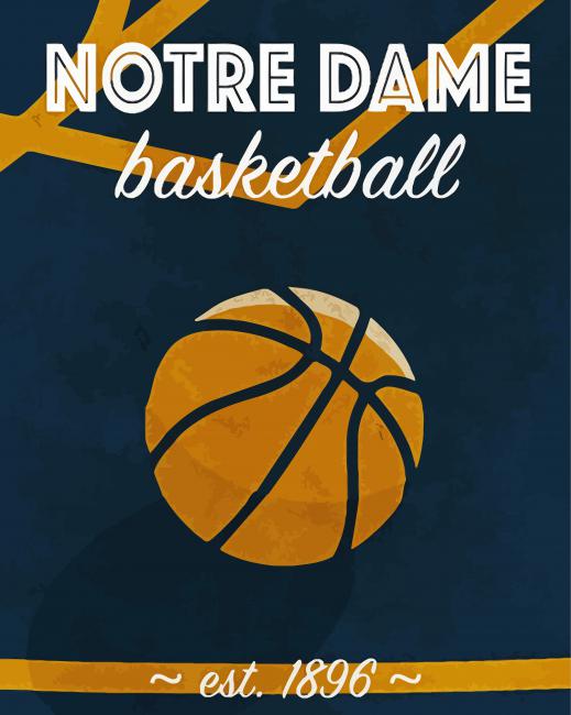 Aesthetic Notre dame Basketball Paint By Numbers