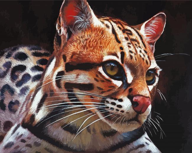 Aesthetic Ocelot Art Paint By Numbers