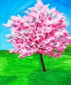 Aesthetic Pink Tree Paint By Number