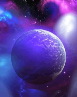 Aesthetic Purple Space Paint By Number