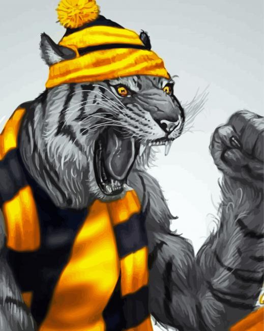 Aesthetic Richmond Tigers Art Paint By Numbers