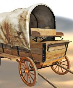 Aesthetic Western Wagon Paint By Numbers