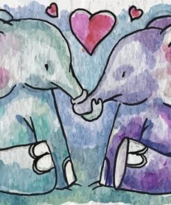 Aesthetic Elephant Lovers Paint By Numbers
