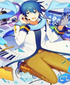 Aesthetic Kaito Vocaloid Paint By Numbers