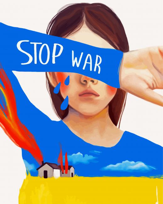 Aesthetic Stop War Paint By Numbers