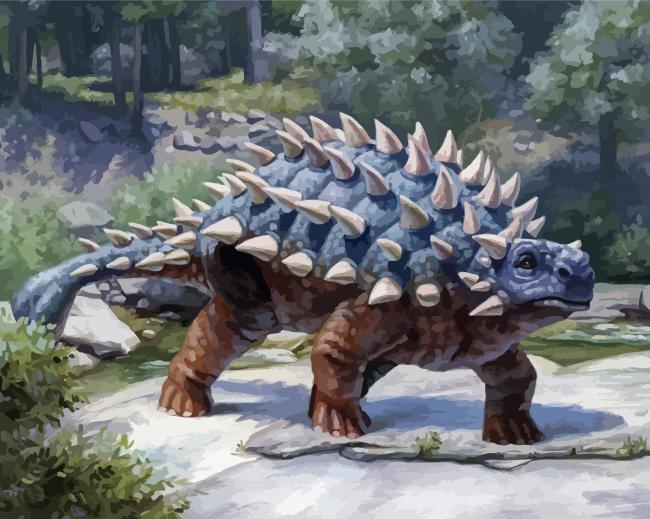 Ankylosaurus Paint By Numbers