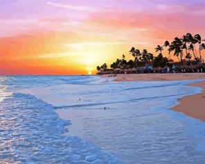 Aruba Beach At Sunset Paint By Numbers