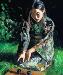 Asian Lady By Fabian Perez Paint By Number