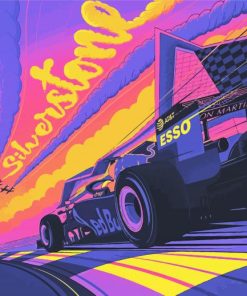 Aston Martin F1 Illustration Paint By Number