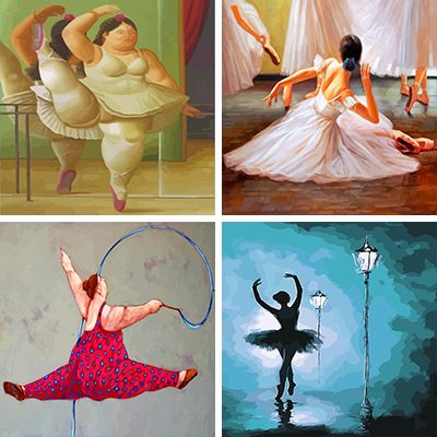 ballet paint by numbers